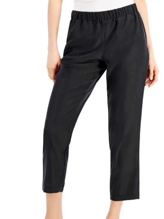Alfani Pants - NWT ALFANI Womens Black Elastic Waist Pull On Ankle Cropped Pants SZ 3X